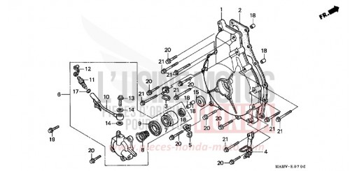 CARTER D'EMBRAYAGE GL1500SEY de 2000